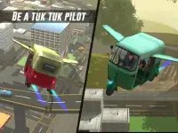 Flying Tuk Tuk Simulator Screen Shot 10