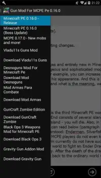 Gun Mod For MCPE Pe 0.17.0 Screen Shot 1