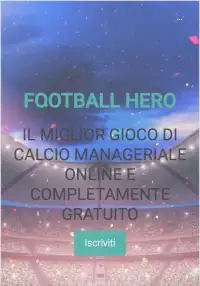 Football Hero - Gioco calcio manageriale online Screen Shot 1