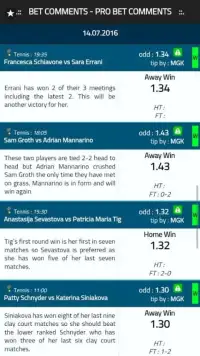 Bet Comments - Pro Bet Tips Screen Shot 3