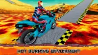 Xtreme Lava Rooftop Bike Tracks Race Gt Stunts Sim Screen Shot 4