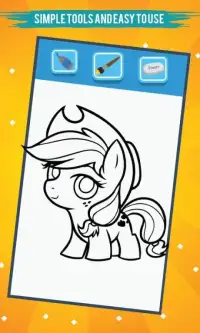 Coloring For Little Pony Screen Shot 0
