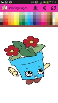 Coloring Book Pages Shopkins Screen Shot 6