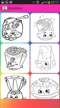 Coloring Book Pages Shopkins Screen Shot 4