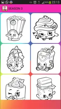 Coloring Book Pages Shopkins Screen Shot 1