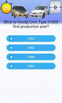 Quiz for EK9 Type-R Civic Fans Screen Shot 0