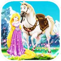 Rapunzel riding horse : free games