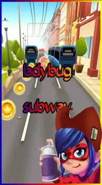 ladybug subway rush adventure Screen Shot 1