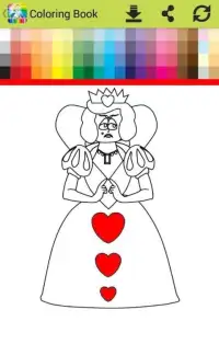 coloring Alice on Wonderlandd go Screen Shot 2
