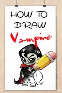 How to draw Vampire step by step Screen Shot 4