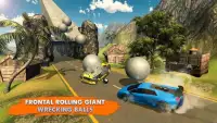 Chained Cars Rolling Ball Crash Screen Shot 3