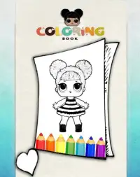 How To Color LOL Surprise Doll -lol dolls ball pop Screen Shot 4