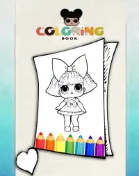 How To Color LOL Surprise Doll -lol dolls ball pop Screen Shot 2