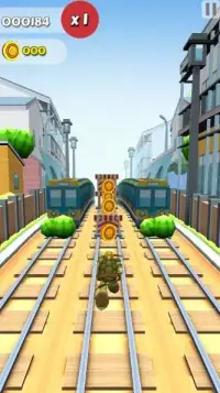 Turtle Subway-Ninja Surf Screen Shot 1
