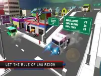 Blocky Police Cars Crime City Screen Shot 1