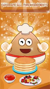 Cooking Pancakes For Pou-P Screen Shot 1