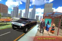 Limo Taxi Car Driving Simulator : Public Transport Screen Shot 1