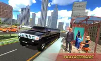 Limo Taxi Car Driving Simulator : Public Transport Screen Shot 7