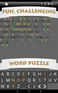 Cryptogram Word Puzzle Screen Shot 3