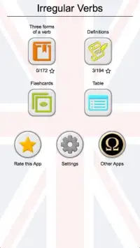 Irregular Verbs of English: 3 Forms & Definitions Screen Shot 2