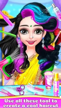 Indian Girl Hair Designer DIY Salon Screen Shot 3