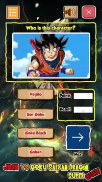 Jiren Vs Goku Saiyan God Dragon Super Quiz Screen Shot 4