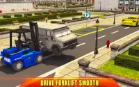 US City Police Parking Forklift Car Simulator Screen Shot 2