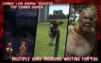 Zombie Lion Animal Shooter: Лучшие игры для зомби Screen Shot 3