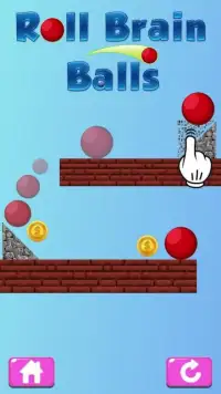 Roll Brain Balls - Physics Game Screen Shot 2