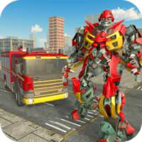 Real Robot Firefighter Truck Transform Robot Game