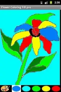 Flower Coloring 4 KIDs Lite Screen Shot 0