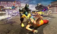 Superhero Panther Flying City Gangster Crime Fight Screen Shot 13