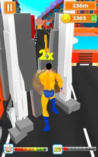 Superhero Run - Endless Running Game Screen Shot 3