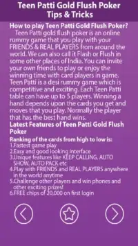 Guide For Teen Patti GoldFlush Screen Shot 3