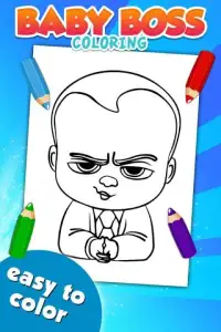 Baby Boss Coloring Game Screen Shot 1