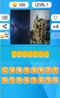 2 Picture 1 Word: Word Guessing Trivia Quiz Games Screen Shot 3