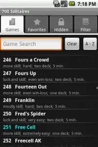 700 Solitaire Games Free for Android Screen Shot 1