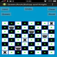 Chess Queen,Rook,Bishop & Knight Problem Screen Shot 9