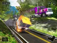 Parallel Truck Racing against Bollard Screen Shot 3