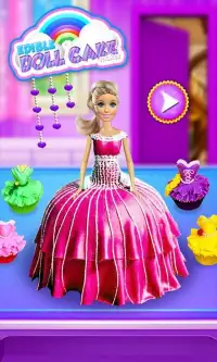 Принцесса Кукла Торт Maker - DIY Кулинария Дети Screen Shot 3