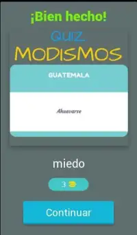 Quiz Modismos Guatemala Screen Shot 5