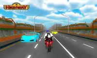 VR Highway Speed Moto Ride Screen Shot 4