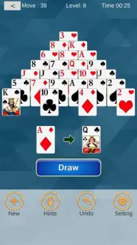 Pyramid Solitaire : 300 levels Screen Shot 6