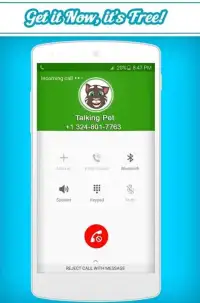 Call From Talking Pet 2018 Screen Shot 0