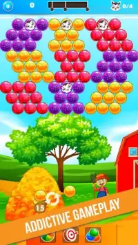 * Farm Bubble Puzzle Shooter Game FREE * Screen Shot 6