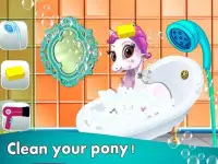 Royal Pink Pony Makeover Love Story : Pony Games Screen Shot 0