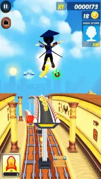 Ninja Subway runner 3D 2018 Screen Shot 2