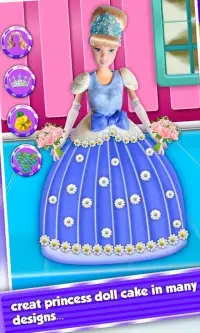 Princess Doll Cake Maker- Cooking Game Screen Shot 0