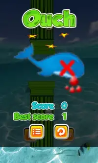 Flappy Blue Whale Screen Shot 1
