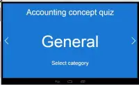 Accounting concept quiz Screen Shot 4